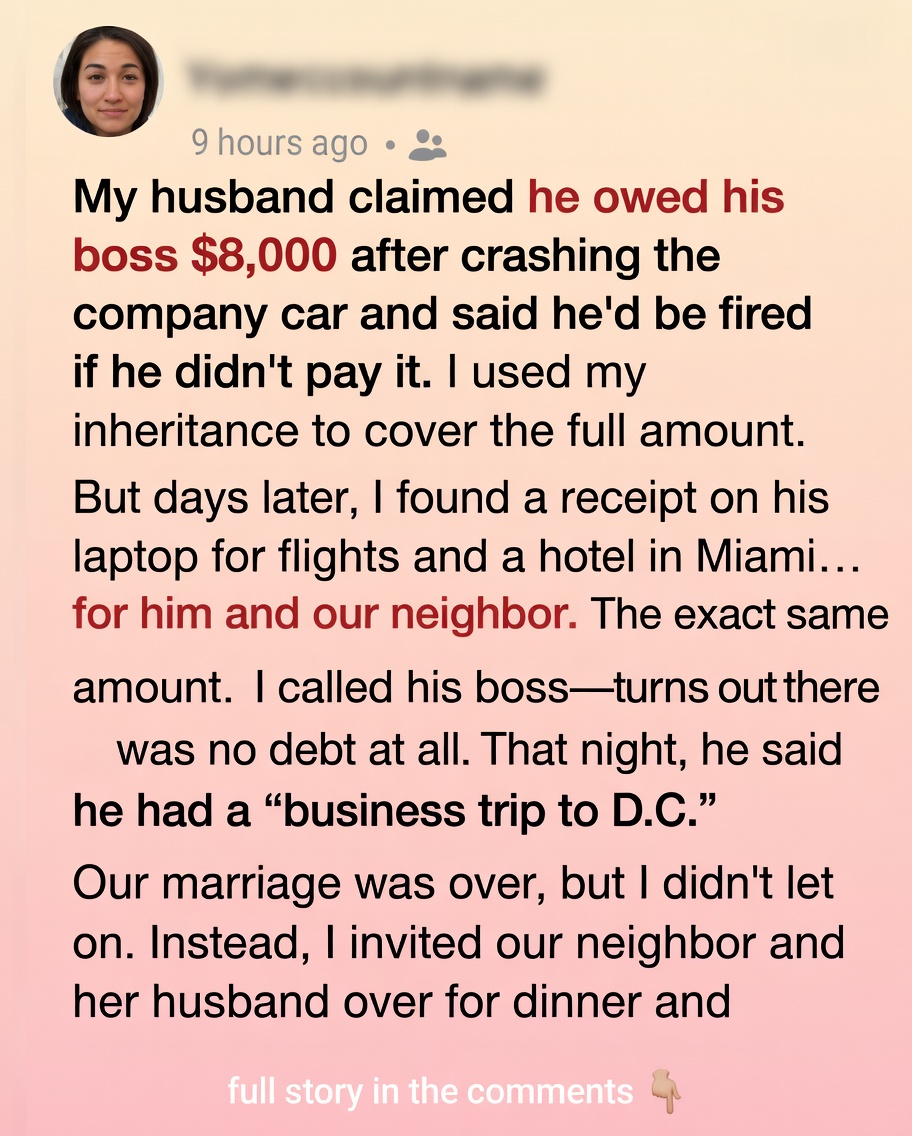 The Inheritance Trap Why My Husband’s Fake Accident And An Eight Thousand Dollar Secret Led To The Ultimate Revenge Dinner At Our Neighbors’ House – The Family Betrayal That Could Quietly Threaten Your Retirement Savings And Grandchildren’s Future