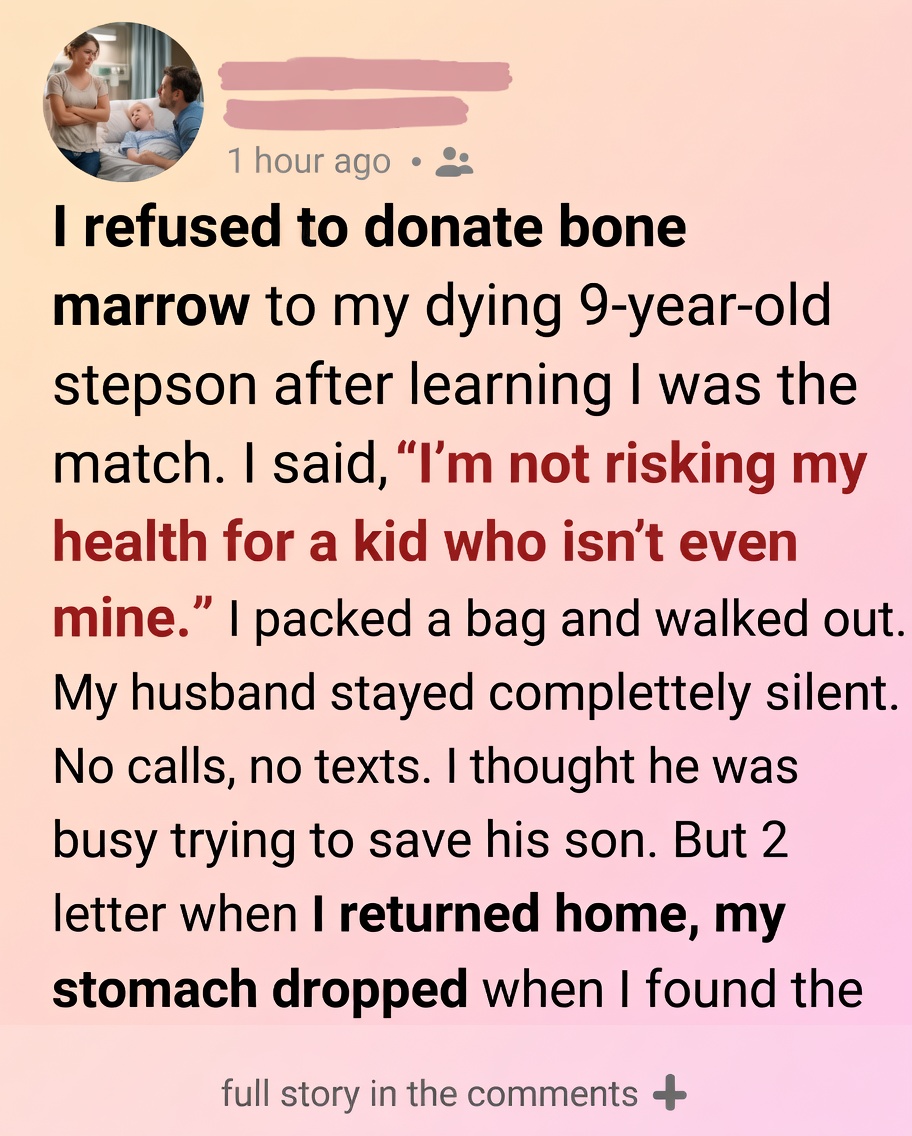 I Refused To Help My Stepson When He Needed Me Most – Two Weeks Later I Came Home To Something That Changed Me Forever – The Heartbreaking Regret That Could Quietly Threaten Your Retirement Savings And Grandchildren’s Future